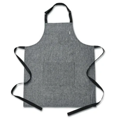 Solino Home Linen Linen Apron In Gray