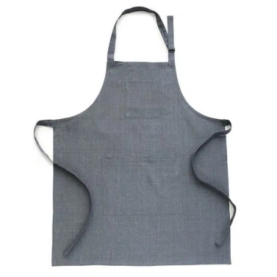 Solino Home Linen Linen Apron In Gray