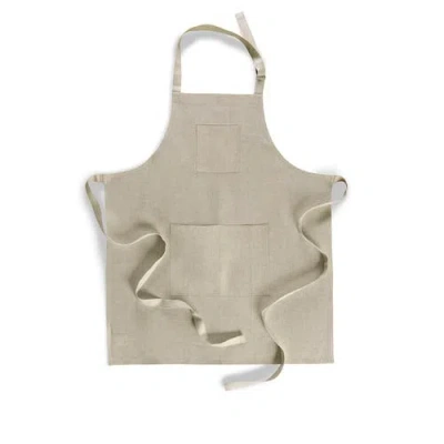 Solino Home Linen Linen Apron In Neutral