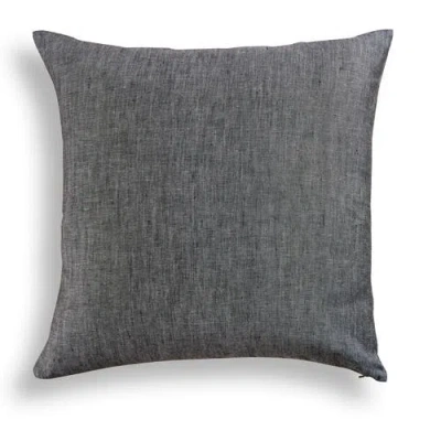 Solino Home Linen Pillow Cover In Gray