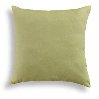 Solino Home Linen Pillow Cover In Green