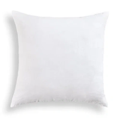 Solino Home Linen Pillow Cover In White