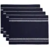 Solino Home Linen Placemats In Black