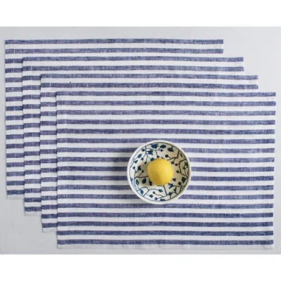 Solino Home Linen Placemats In Blue