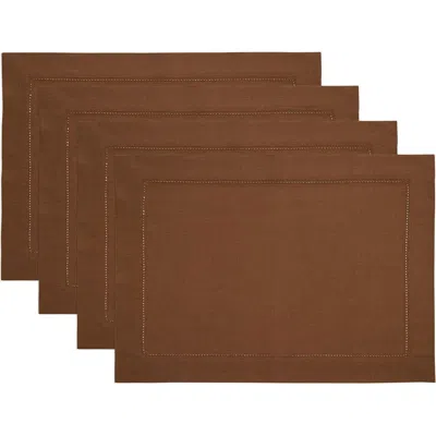 Solino Home Linen Placemats In Brown