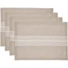 Solino Home Linen Placemats In Brown