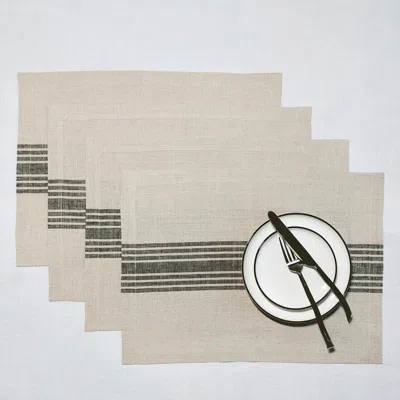 Solino Home Linen Placemats In Brown