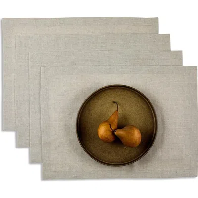 Solino Home Linen Placemats In Brown