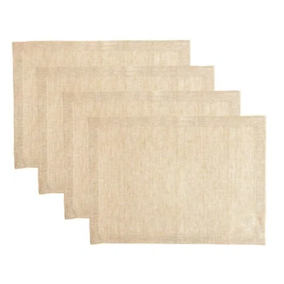 Solino Home Linen Placemats In Brown