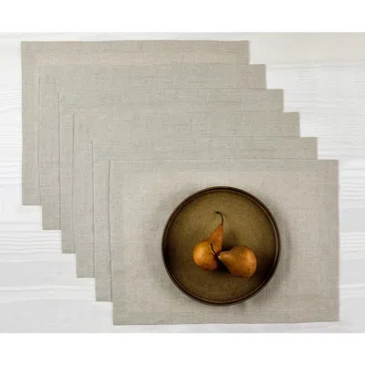 Solino Home Linen Placemats In Brown