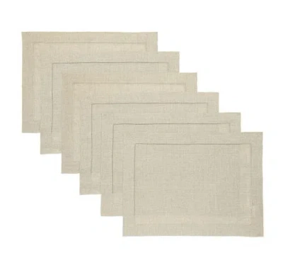 Solino Home Linen Placemats In Brown