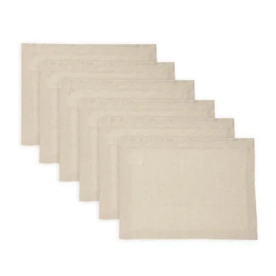 Solino Home Linen Placemats In Brown
