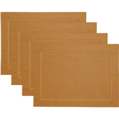 Solino Home Linen Placemats In Brown