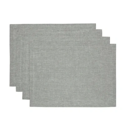 Solino Home Linen Placemats In Gray