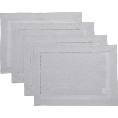 Solino Home Linen Placemats In Gray