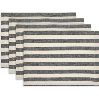 Solino Home Linen Placemats In Gray