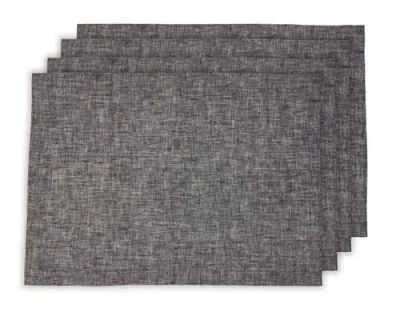 Solino Home Linen Placemats In Gray
