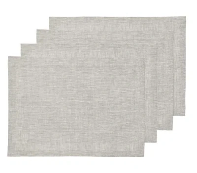 Solino Home Linen Placemats In Gray