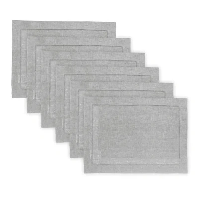 Solino Home Linen Placemats In Gray