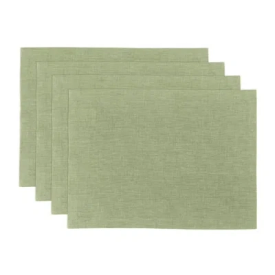 Solino Home Linen Placemats In Green
