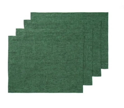 Solino Home Linen Placemats In Green