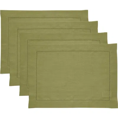 Solino Home Linen Placemats In Green