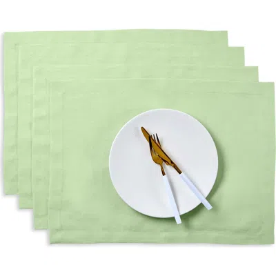 Solino Home Linen Placemats In Green