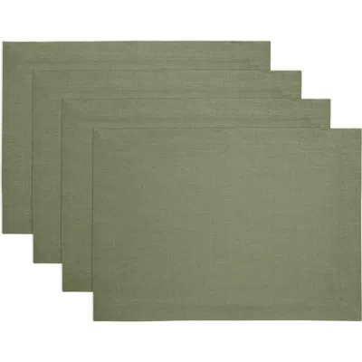 Solino Home Linen Placemats In Green