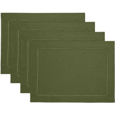 Solino Home Linen Placemats In Green