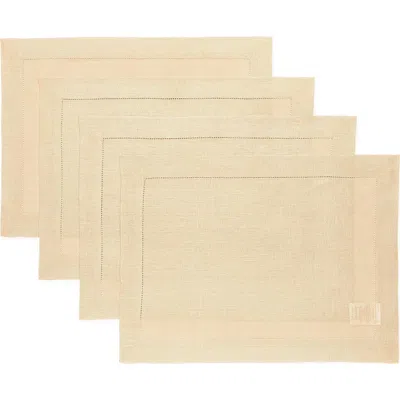 Solino Home Linen Placemats In Neutral
