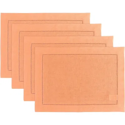 Solino Home Linen Placemats In Orange