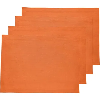 Solino Home Linen Placemats In Orange
