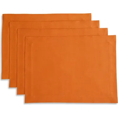 Solino Home Linen Placemats In Orange