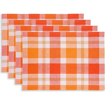 Solino Home Linen Placemats In Orange
