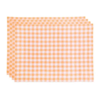 Solino Home Linen Placemats In Orange