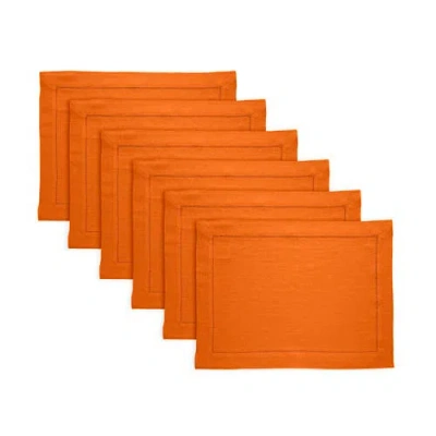 Solino Home Linen Placemats In Orange