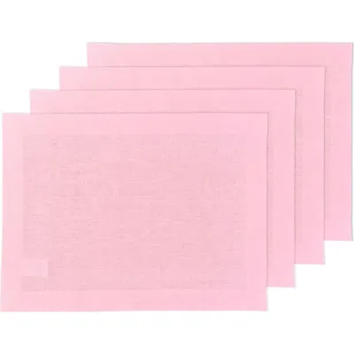 Solino Home Linen Placemats In Pink