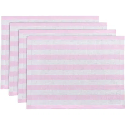 Solino Home Linen Placemats In Pink