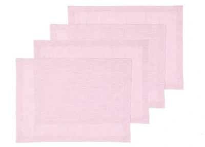 Solino Home Linen Placemats In Pink