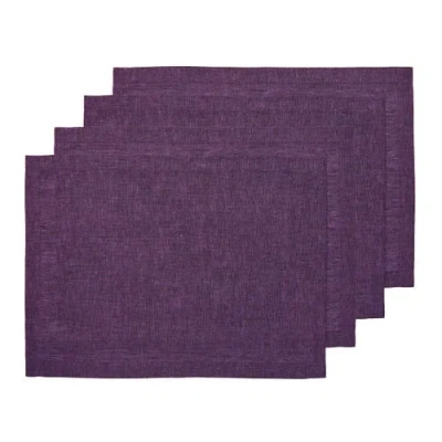 Solino Home Linen Placemats In Purple