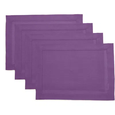 Solino Home Linen Placemats In Purple