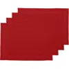Solino Home Linen Placemats In Red