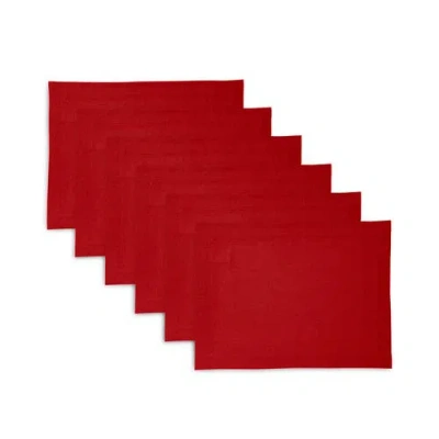 Solino Home Linen Placemats In Red