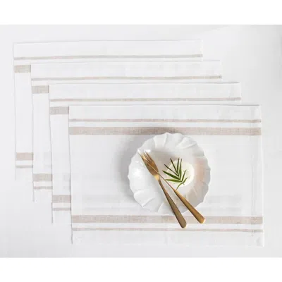 Solino Home Linen Placemats In White