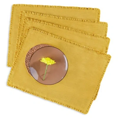 Solino Home Linen Placemats In Yellow