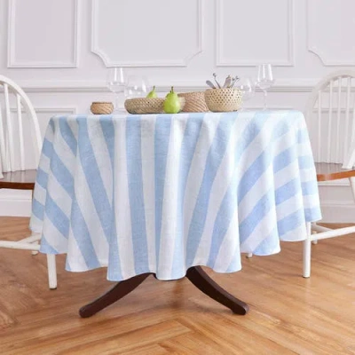 Solino Home Linen Round Tablecloth In Multi