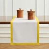Solino Home Linen Table Runner In Yellow
