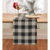 Solino Home Linen Table Runner In Black