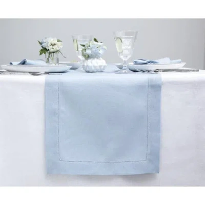 Solino Home Linen Table Runner In Blue