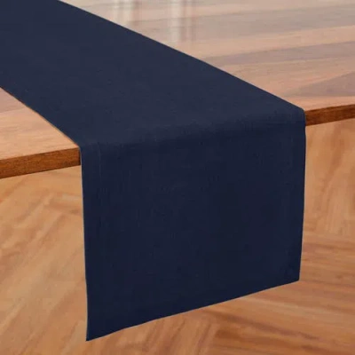 Solino Home Linen Table Runner In Blue